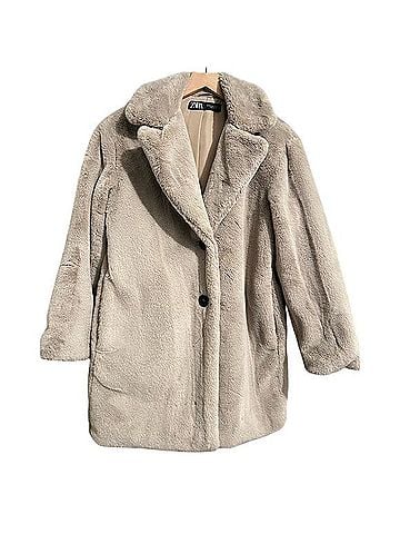 Zara FAUX FUR COAT Coat (view 1)
