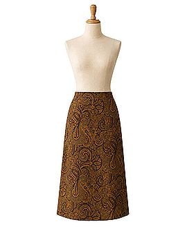 Briggs New York Vintage Paisley Pencil Skirt Casual Skirt (view 1)