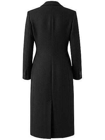 Karen Millen Single-Breasted Long Pea Coat Coat (view 2)