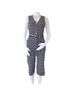 Monteau Stripes Blue White Jumpsuit Size M - photo 1