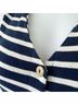 Monteau Stripes Blue White Jumpsuit Size M - photo 4