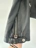 ALLSAINTS 100% Leather 62% Viscose 38% Cotton 100% Polyester Black Leather Jacket Size 6 - photo 7