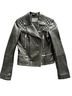 ALLSAINTS 100% Leather 62% Viscose 38% Cotton 100% Polyester Black Leather Jacket Size 6 - photo 2