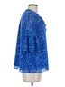 Sugarlips Blue Sugarlips 3/4 Sleeve Blouse Size M - photo 3