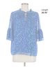 Sugarlips Blue Sugarlips 3/4 Sleeve Blouse Size M - photo 5