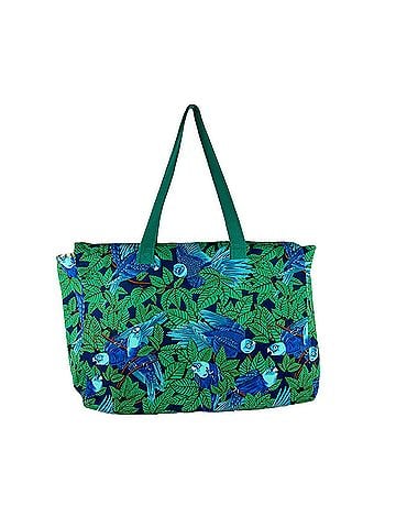 Hermès Hermes HERMES Tote Bag Canvas Green Blue Men's Women's z10896 (view 1)