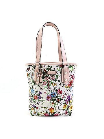 Gucci Gucci Flora handbag, canvas and leather, pink multicolor, women's, 240018 h32479k (view 1)