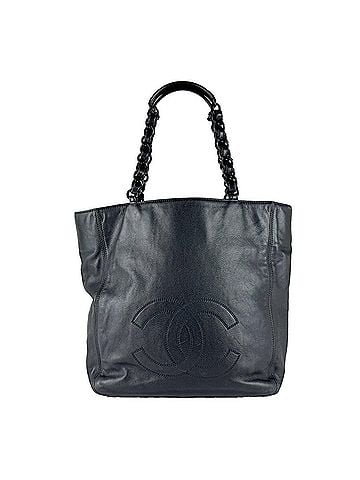 Chanel Chanel CHANEL Handbag Leather Black Women's z10891 (view 1)