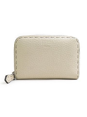 Fendi Fendi FENDI Wallet/Coin Purse Selleria Leather Ivory Men's/Women's 8M0313-SAR h32490a (view 1)