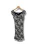 Cache Floral Black White Cocktail Dress Size M - photo 5