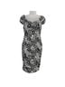 Cache Floral Black White Cocktail Dress Size M - photo 1