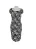 Cache Floral Black White Cocktail Dress Size M - photo 2