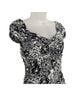 Cache Floral Black White Cocktail Dress Size M - photo 4
