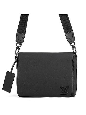 Louis Vuitton Louis Vuitton shoulder bag, grain leather, Takeoff, M57080, LOUIS VUITTON, black, handbag, men's, VUITTON (view 1)