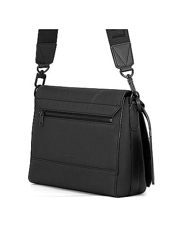 Louis Vuitton Louis Vuitton shoulder bag, grain leather, Takeoff, M57080, LOUIS VUITTON, black, handbag, men's, VUITTON (view 2)