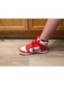 Nike Red White Sneakers Size 6 1/2 - photo 3