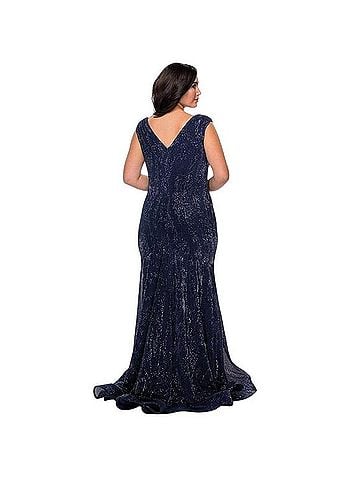 La Femme Curve Sequin Sparkle 28770 Cocktail Dress (view 2)