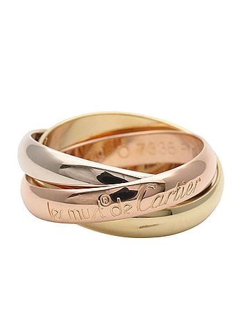 Cartier Cartier Trinity Classic Must de Ring, 18K Yellow Gold, Pink White Women's. (view 1)