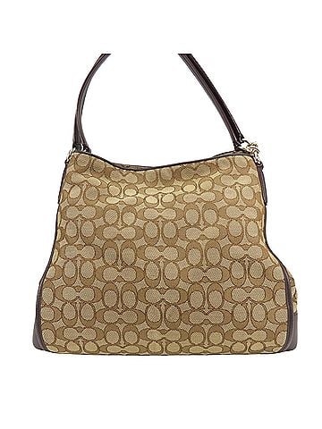 Coach Coach Signature Tote Bag F36424 Canvas Leather Beige Brown Shoulder for Women COACH (view 1)