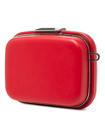 Balenciaga Balenciaga Lunchbox Mini Case Crossbody Shoulder Bag 638324 Red Plastic Leather Women's BALENCIAGA (view 2)