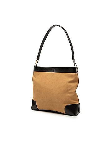 Gucci Gucci Sherry Line Handbag One-Shoulder Bag 001 4231 Beige Dark Brown Canvas Leather Women's GUCCI (view 2)