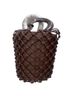 STAUD 100% Leather Brown Leather Bucket Bag One size - photo 4