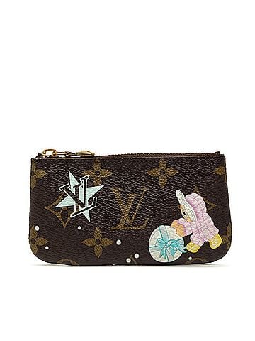 Louis Vuitton Louis Vuitton Monogram Vivienne Pochette Clé Wallet/Coin Purse/Key Case M12229 Azur Frost Brown Leather Women's LOUIS VUITTON (view 1)