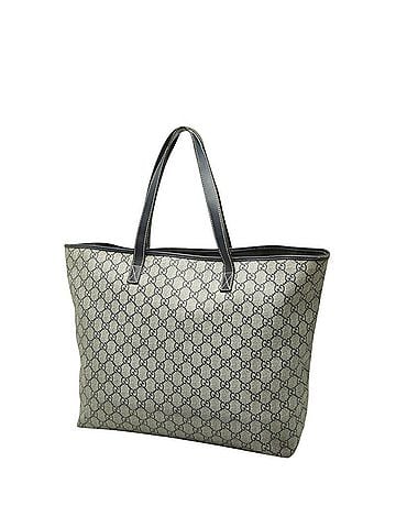 Gucci Gucci GG Supreme Tote Bag Shoulder Tattoo Rose 257245 Beige Leather Men's Women's GUCCI (view 2)