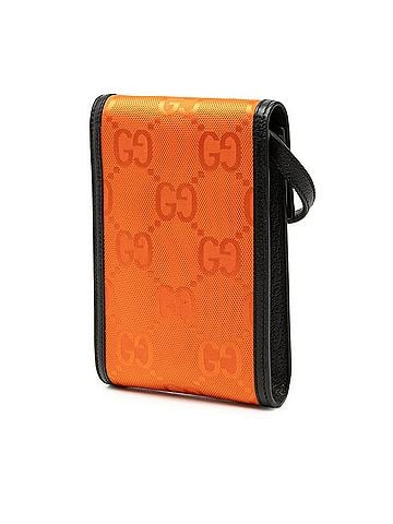 Gucci Gucci GG Logo Off the Grid Crossbody Shoulder Bag 625599 Orange Nylon Leather Women's GUCCI (view 2)