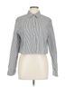 Theory Stripes Black Theory Long Sleeve Blouse Size L - photo 1