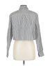 Theory Stripes Black Theory Long Sleeve Blouse Size L - photo 2