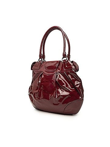 Salvatore Ferragamo Salvatore Ferragamo Gancini Handbag Tote Bag, Red Enamel, Women's (view 2)