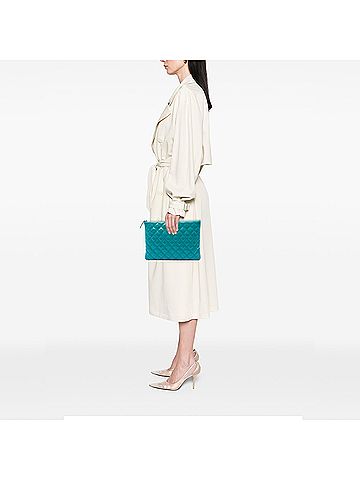Chanel Medium Quilted Patent O Case Clutch (view 2)