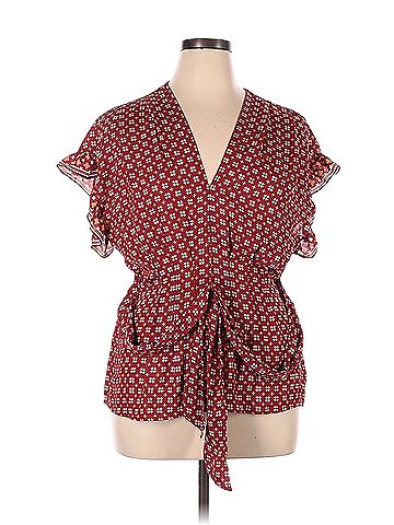 Max Studio Max Studio Short Sleeve Blouse (view 1)