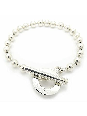 Gucci GUCCI Ball Chain Bracelet, SV925, Men's, 295882 (view 2)