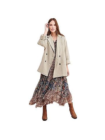 Free People Hannah Slouchy Coat Jacket Jacket (view 1)