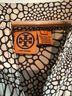 Tory Burch 100% Silk Print Brown Ivory Blouse Size 8 - photo 3