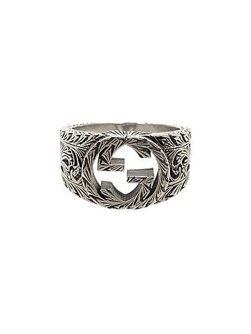 Gucci Gucci Interlocking G Arabesque Sterling Silver 925 #25 (2) Ring 0362GUCCI (view 1)