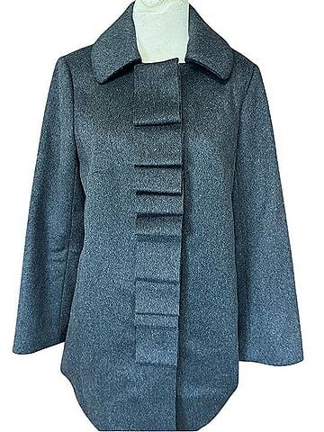 J.Crew Ribbon Ruffle Front Wool Dress Coat Coat (view 1)