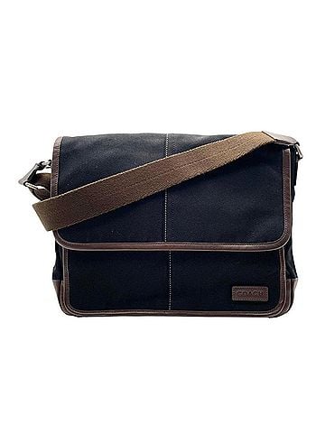 Coach COACH Messenger Bag Shoulder F70677 Essex Canvas Leather Black Brown Crossbody Men's Women's S70 (view 2)