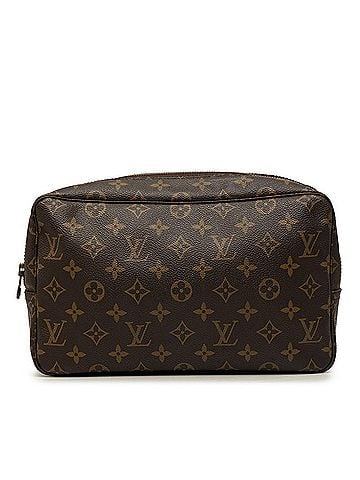 Louis Vuitton Louis Vuitton Monogram Trousse Toilette 28 Second Bag Clutch M47522 Brown Women's LOUIS VUITTON (view 1)