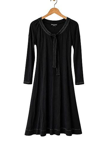 Sonia Rykiel Knit Tie Neck Casual Dress (view 1)