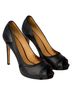 L.A.M.B. 100% Leather Black Heels Size 9 1/2 - photo 1