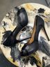 L.A.M.B. 100% Leather Black Heels Size 9 1/2 - photo 9