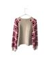 Entro Pink White Pullover Sweater Size L - photo 2