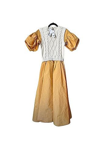 Rosie Assoulin Layered Effect Flared Cottagecore Dress Casual Dress (view 2)