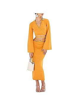 Cult Gaia Heather Wrap Top &amp; Hedda Skirt Knit Set Cocktail Dress (view 1)