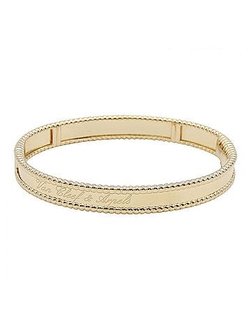 Van Cleef & Arpels Van Cleef &amp; Arpels Perlee Signature Bangle, Small 18K (Yellow Gold), Women's, Gold Tone, VCARP3K300 (view 1)