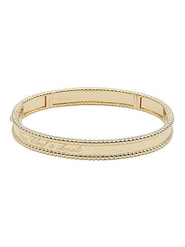 Van Cleef & Arpels Van Cleef &amp; Arpels Perlee Signature Bangle, Small 18K (Yellow Gold), Women's, Gold Tone, VCARP3K300 (view 2)