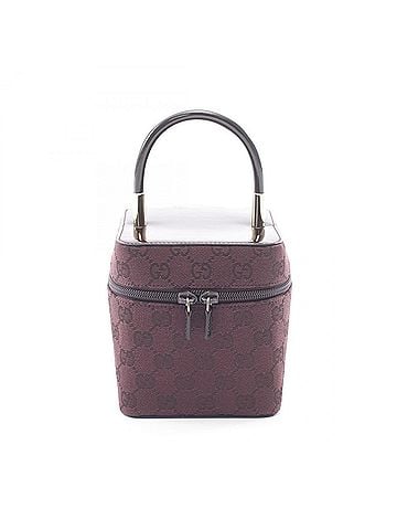 Gucci Gucci GG Canvas Handbag, and Patent Leather, Women's, Purple, 039 1052 (view 1)